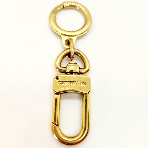 LOUIS VUITTON Pochette Extender Key Ring in Gold NIB - Picture 5 of 7